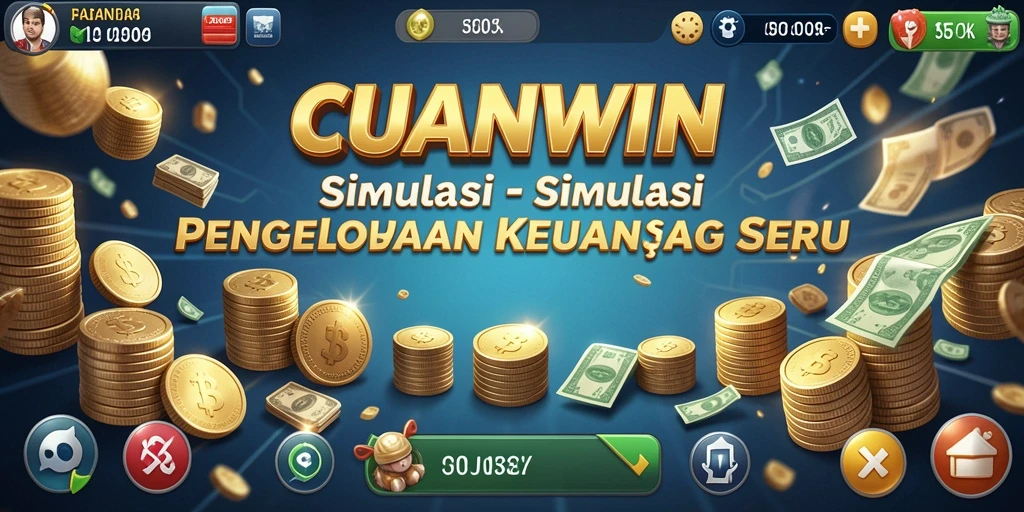 Tampilan gameplay CUANWIN menampilkan strategi keuangan yang mendebarkan.