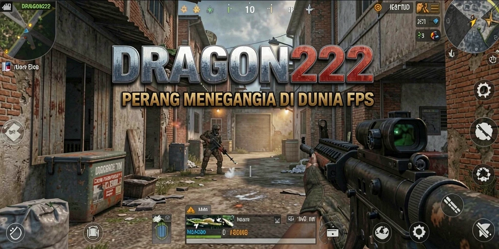 Tampilan menegangkan gameplay <strong>DRAGON222</strong> saat pertempuran FPS.