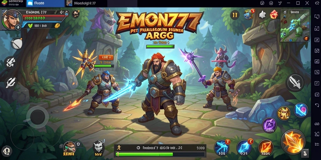 Tampilan gameplay seru dengan aksi petualangan yang mendebarkan.