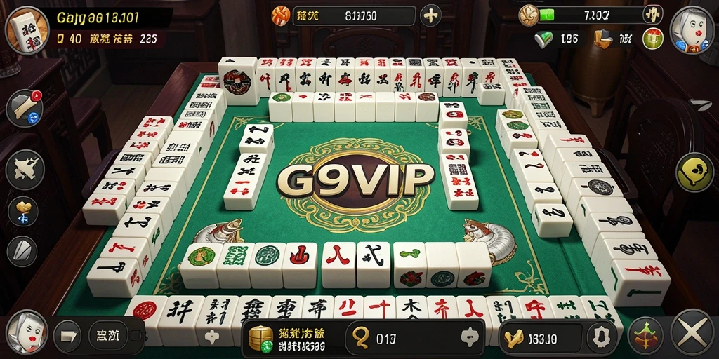 Tampilan gameplay menantang Mahjong di G9VIP.