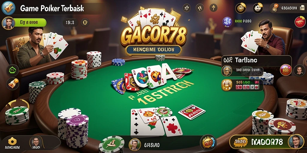 Gameplay Poker seru dan menantang di GACOR78.