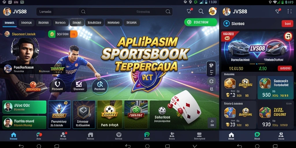 Tampilan utama JVS88 dengan fitur taruhan olahraga yang menarik.