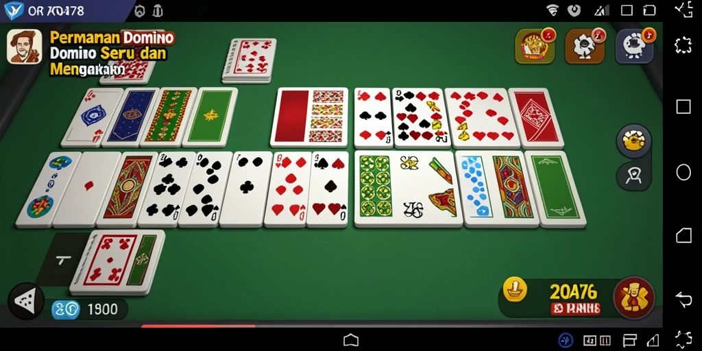 Tampilan gameplay seru dari ORA78 dalam permainan Domino.