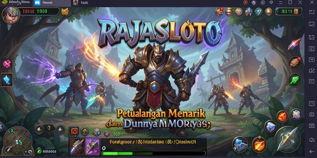 Tampilan menakjubkan dari gameplay RAJASLOTO yang penuh aksi.