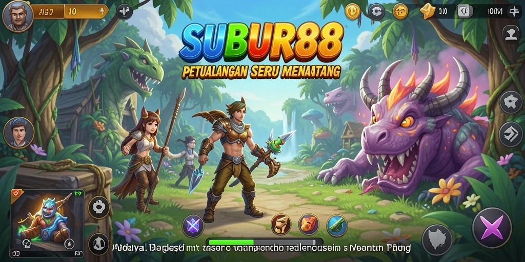 Tampilan seru gameplay SUBUR88 yang penuh petualangan.